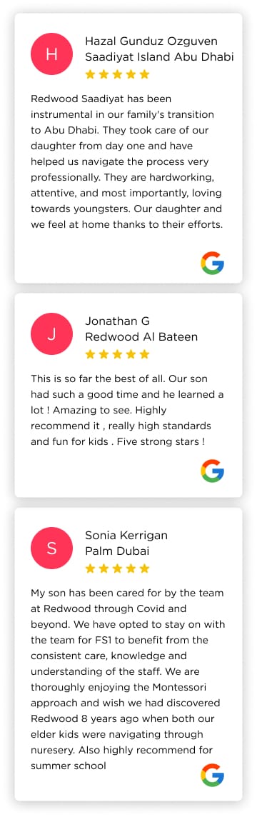 Four different types of reviews for a hotel.