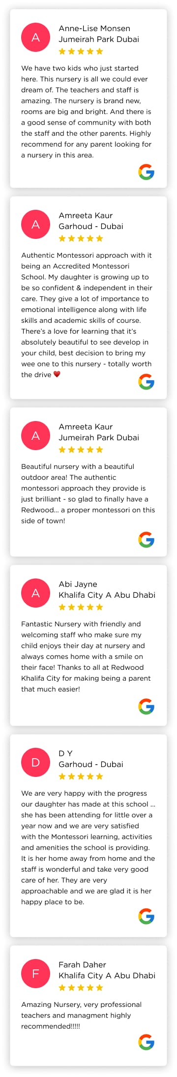 A set of different pages with different colors and text.